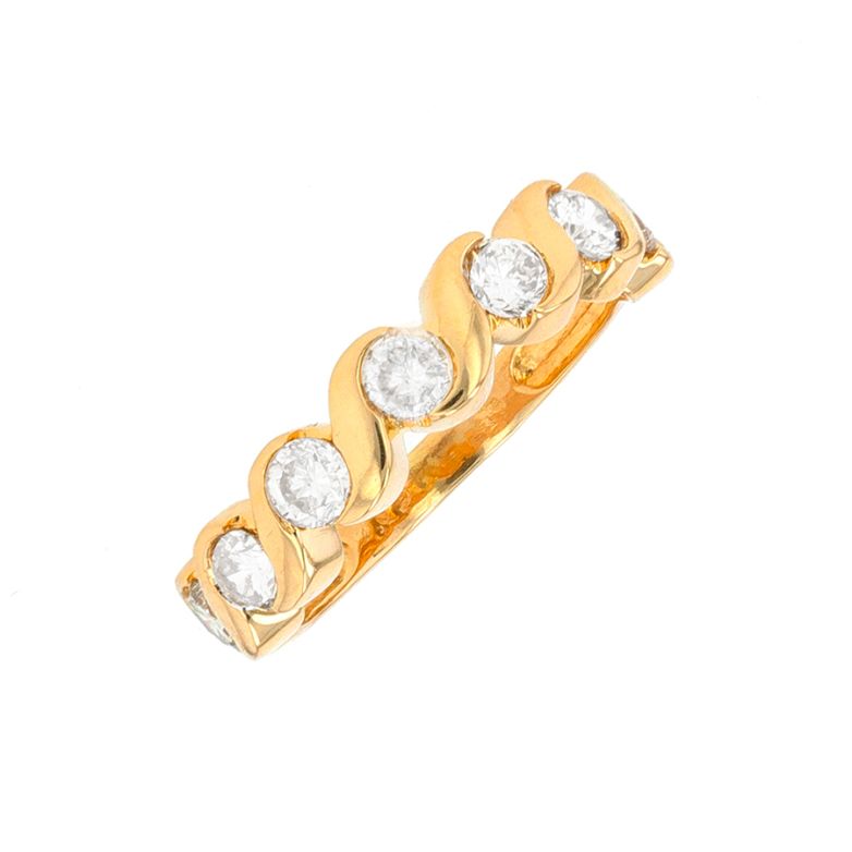 Alliance diamants 0.84 carat or jaune 3.03g Comme neuf -  reconditionné disponible sur Gemme Les Bijoux